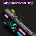 Tactical LED Flashlight Kit with Portable Green Hard Case – High-Powered, Rechargeable, Multi-Mode Light