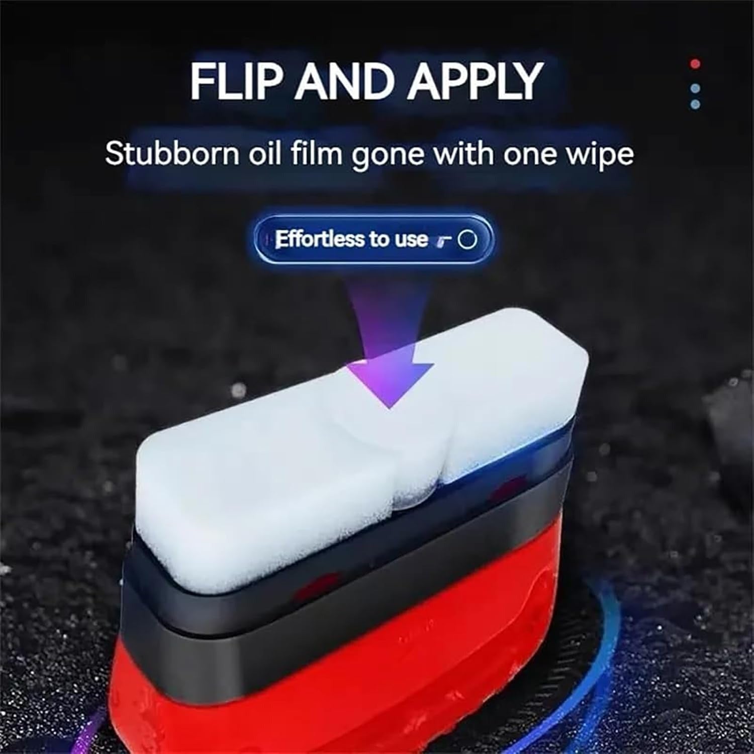Universal Glass Cleaner,clear Vision Car Glass Oil Film Cleaner Brush For Windshield | Bottle also  Included