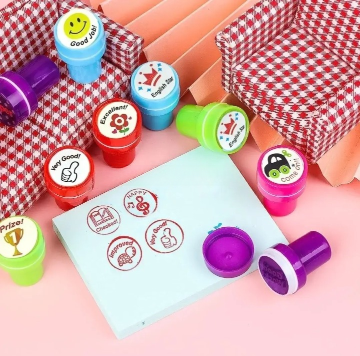 Appreciation Stamps – Kids Stamp Set for Motivation | Self-Inking | Pack of 10