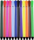 Set of 12 Flomaster Colors – Yellow/Bird Design – Kids Drawing &amp; Coloring Markers