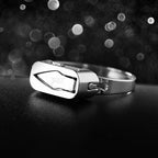 Stainless Steel Self-Defense Ring with Hidden Blade – Adjustable Mini Knife Ring for Personal Safety – Wearable Concealed Protection Tool for Men &amp; Women