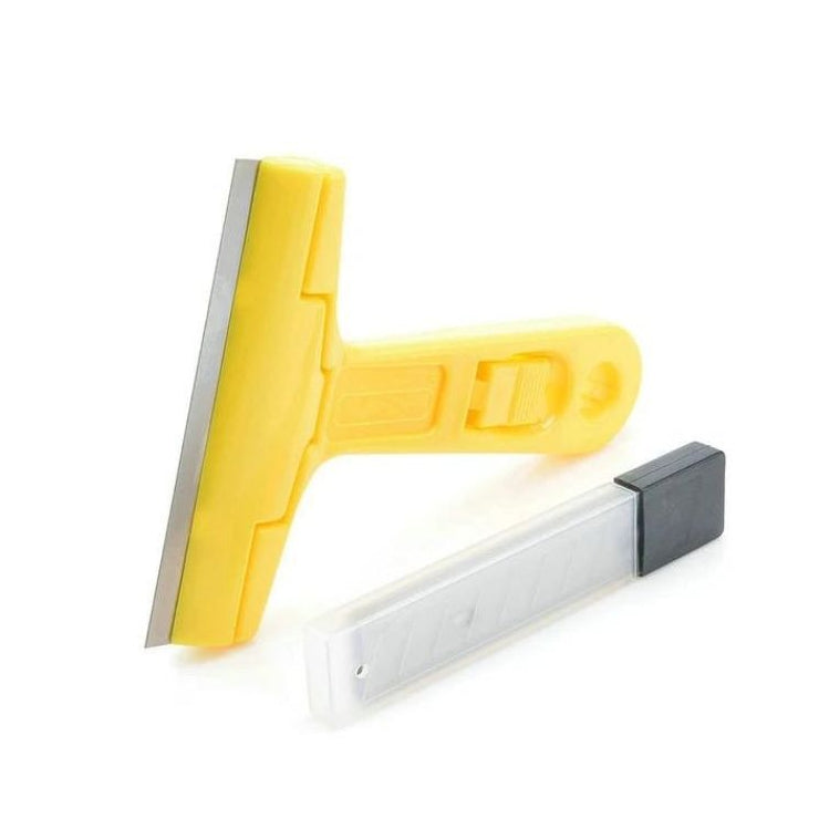 Heavy-Duty Razor Blade Scraper Tool for Removing Labels, Stickers, Caulk, Adhesive &amp; Paint – Multipurpose Cleaning Tool for Glass, Tiles &amp; Smooth Surfaces | Wall Scraper |Scraper With Blade | 