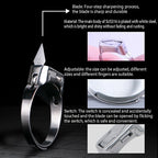 Stainless Steel Self-Defense Ring with Hidden Blade – Adjustable Mini Knife Ring for Personal Safety – Wearable Concealed Protection Tool for Men &amp; Women