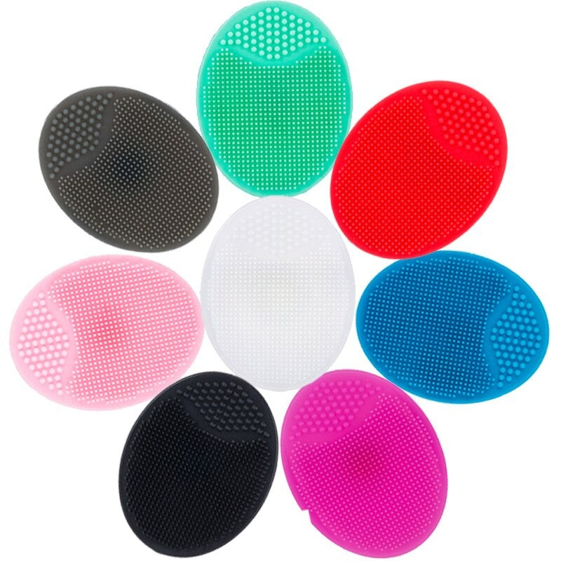 Soft Silicone Face Cleansing Brush Pad – Gentle Facial Washing &amp; Exfoliating Massage Tool for Deep Pore Cleansing | Blackhead Removal &amp; Skin Care | Soft Silicone Face Massager - (Random Colors)