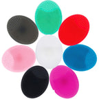 Soft Silicone Face Cleansing Brush Pad – Gentle Facial Washing &amp; Exfoliating Massage Tool for Deep Pore Cleansing | Blackhead Removal &amp; Skin Care | Soft Silicone Face Massager - (Random Colors)