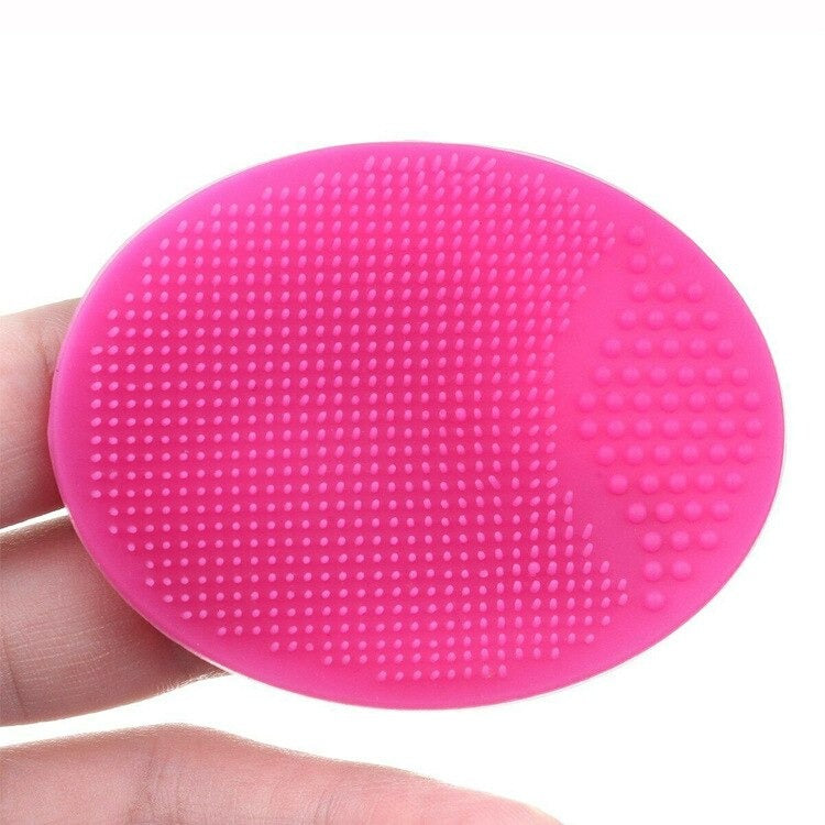 Soft Silicone Face Cleansing Brush Pad – Gentle Facial Washing &amp; Exfoliating Massage Tool for Deep Pore Cleansing | Blackhead Removal &amp; Skin Care | Soft Silicone Face Massager - (Random Colors)