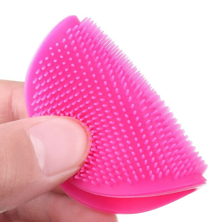 Soft Silicone Face Cleansing Brush Pad – Gentle Facial Washing &amp; Exfoliating Massage Tool for Deep Pore Cleansing | Blackhead Removal &amp; Skin Care | Soft Silicone Face Massager - (Random Colors)