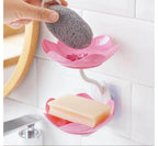Lotus Flower Wall-Mounted Soap Holder – Self-Draining Bathroom &amp; Kitchen Organizer