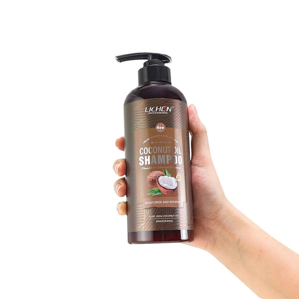 Lichen Hair Shampoo - Lichen Coconut Oil Shampoo, Sulfate Free, Paraben Free, Silicone Free, Color Safe, and Vegan Hair Shampoo - 500 ml  
