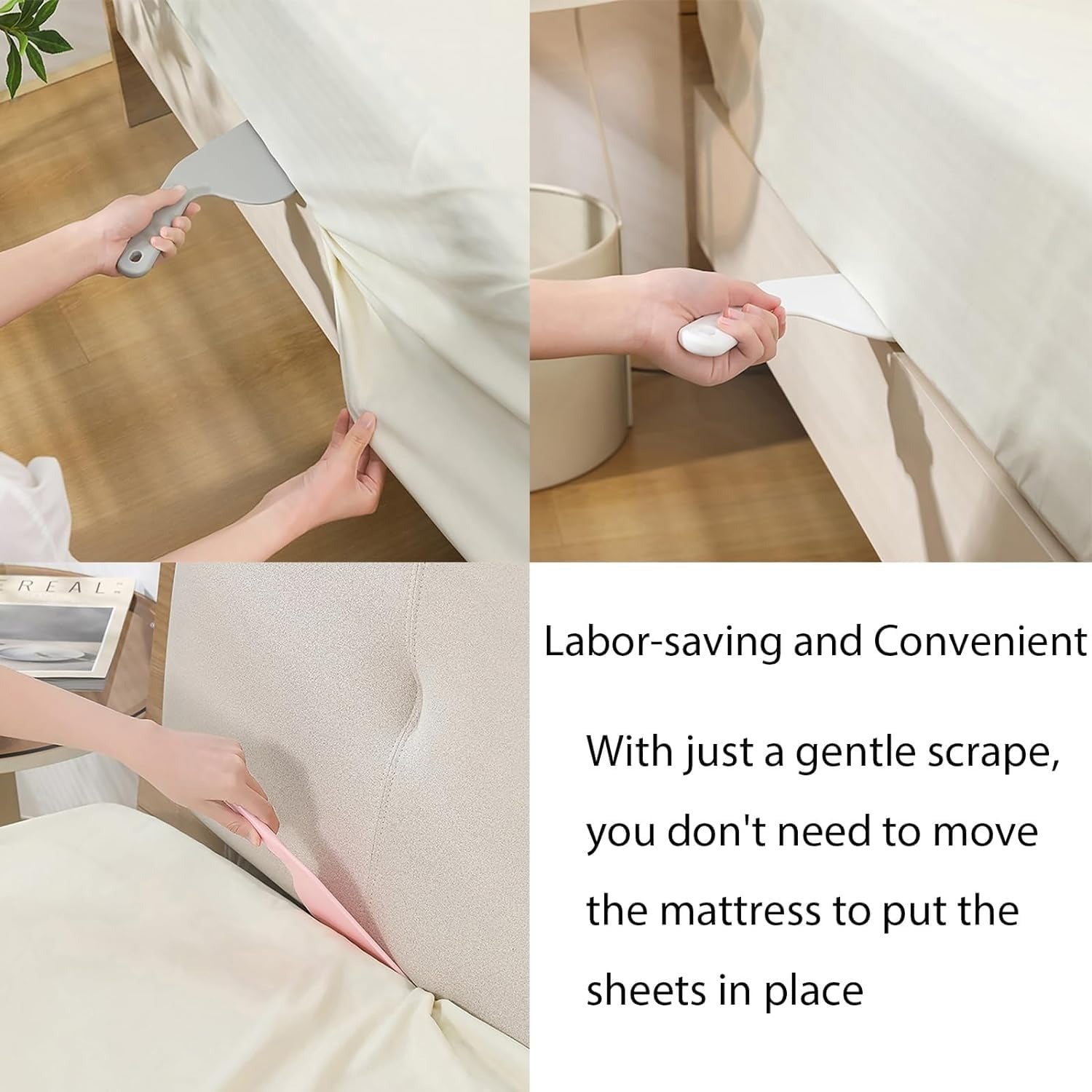Bed Sheet Tucker – Easy Bed-Making Tool for Neat, Wrinkle-Free Sheets ( Random color )