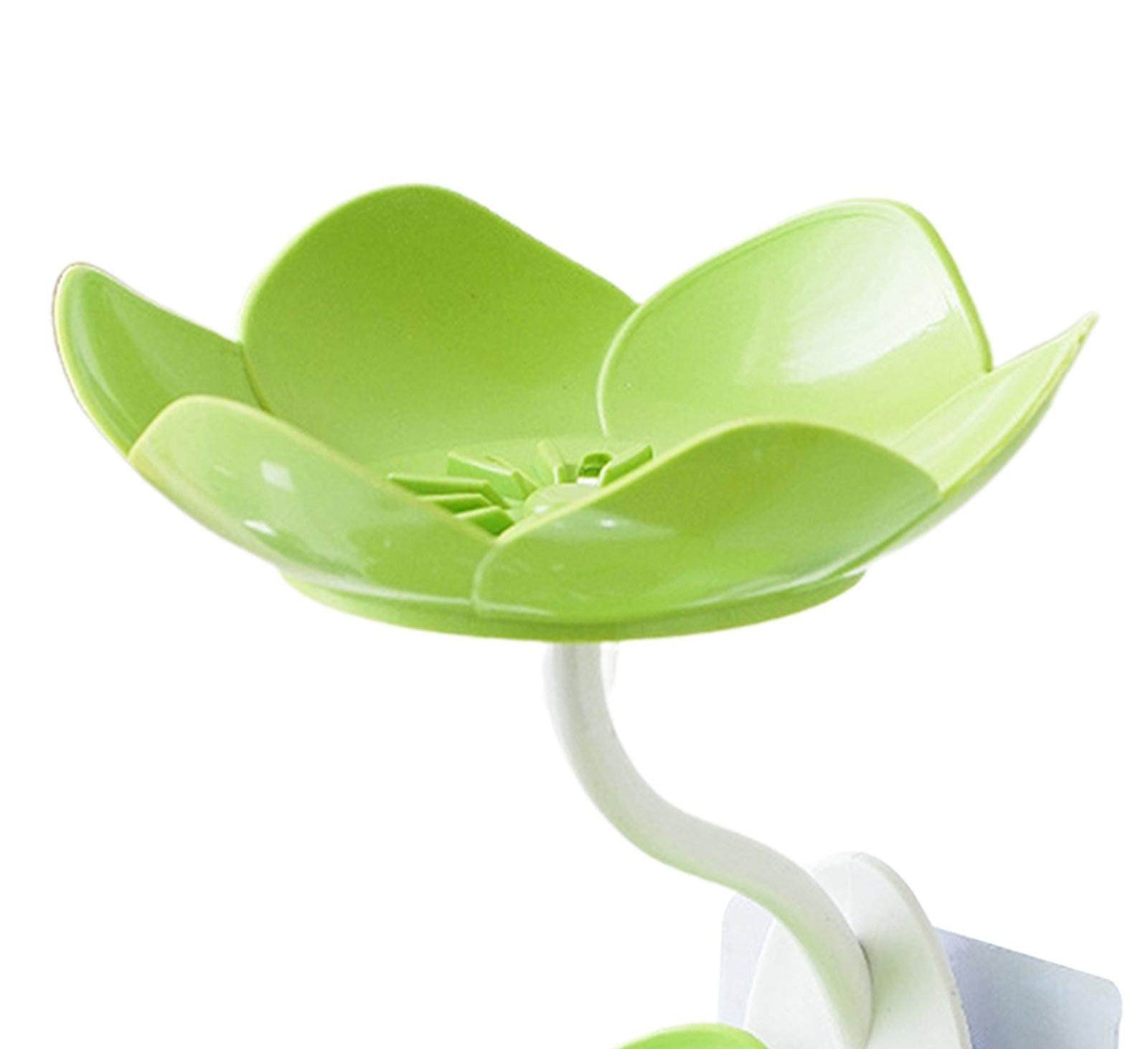 Lotus Flower Wall-Mounted Soap Holder – Self-Draining Bathroom &amp; Kitchen Organizer