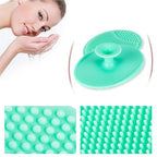 Soft Silicone Face Cleansing Brush Pad – Gentle Facial Washing &amp; Exfoliating Massage Tool for Deep Pore Cleansing | Blackhead Removal &amp; Skin Care | Soft Silicone Face Massager - (Random Colors)