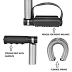 Foot Pedal Resistance Band Elastic Sit-up Pull Rope Yoga Fitness Gym – Elastic Pull Ropes Tummy Trimmer |  Spring Tummy Trimmer ( Random Color )