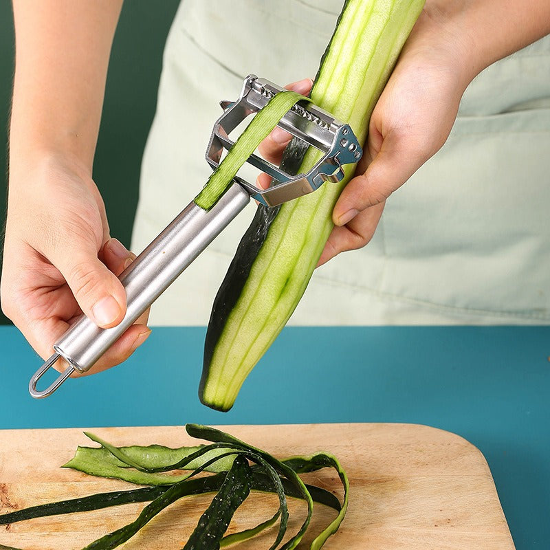 1 Set Stainless Steel Peeler &amp; Slicer – Multi-Function Vegetable &amp; Fruit Grater Tool