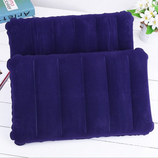 Travel Combo Deal - Travel Portable comfortable Inflatable Air Pillow Cushion &amp; Portable Toothbrush Holder Case ( Random color )