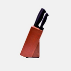 Knife Stand Wood Organize And Display Your Knives With Style | Wooden Knife Holder Block Stand Organizer for Kitchen Knife Storage Rack Durable Wood Design
