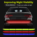 (20pcs) Wheel center reflective stickers Stripe | wheel hub sticker for Car, bicycle, motorcycle | car warning sticker (Random colors)
