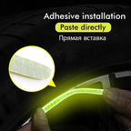 (20pcs) Wheel center reflective stickers Stripe | wheel hub sticker for Car, bicycle, motorcycle | car warning sticker (Random colors)