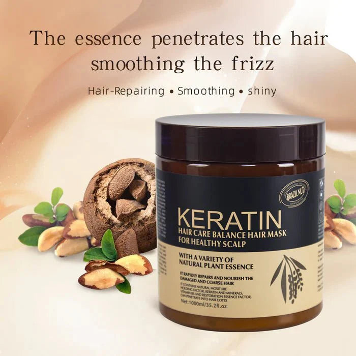 Pack Of 2 | Keratin Hair Mask Treatment Your Secret To Shiny, Healthy Hair - 500ml