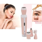 Kemei 4 in 1 Rechargeable Hair Remover Shaver Ladies epilator - KM-3024 (Random color)