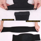 ( Pair ) Unisex Women Men’s Cashmere Wool Knee Brace Pads | Winter Warm Thermal Knee Warmers Velvet Knee Protector (random color)