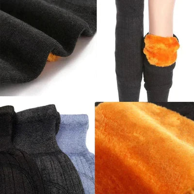 ( Pair ) Unisex Women Men’s Cashmere Wool Knee Brace Pads | Winter Warm Thermal Knee Warmers Velvet Knee Protector (random color)