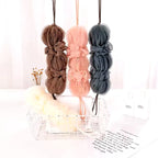 Premium Exfoliating Loofah Sponge – Long Handle Shower Pouf for Body &amp; Back Scrubbing (Random Color))