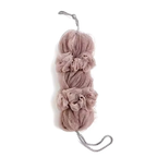 Premium Exfoliating Loofah Sponge – Long Handle Shower Pouf for Body &amp; Back Scrubbing (Random Color))