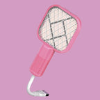 Mini USB Rechargeable Mosquito Racket with UV Light – Portable Electric Bug Zapper &amp; Fly Swatter for Indoor/Outdoor Use, Home, Office, Travel &amp; Camping