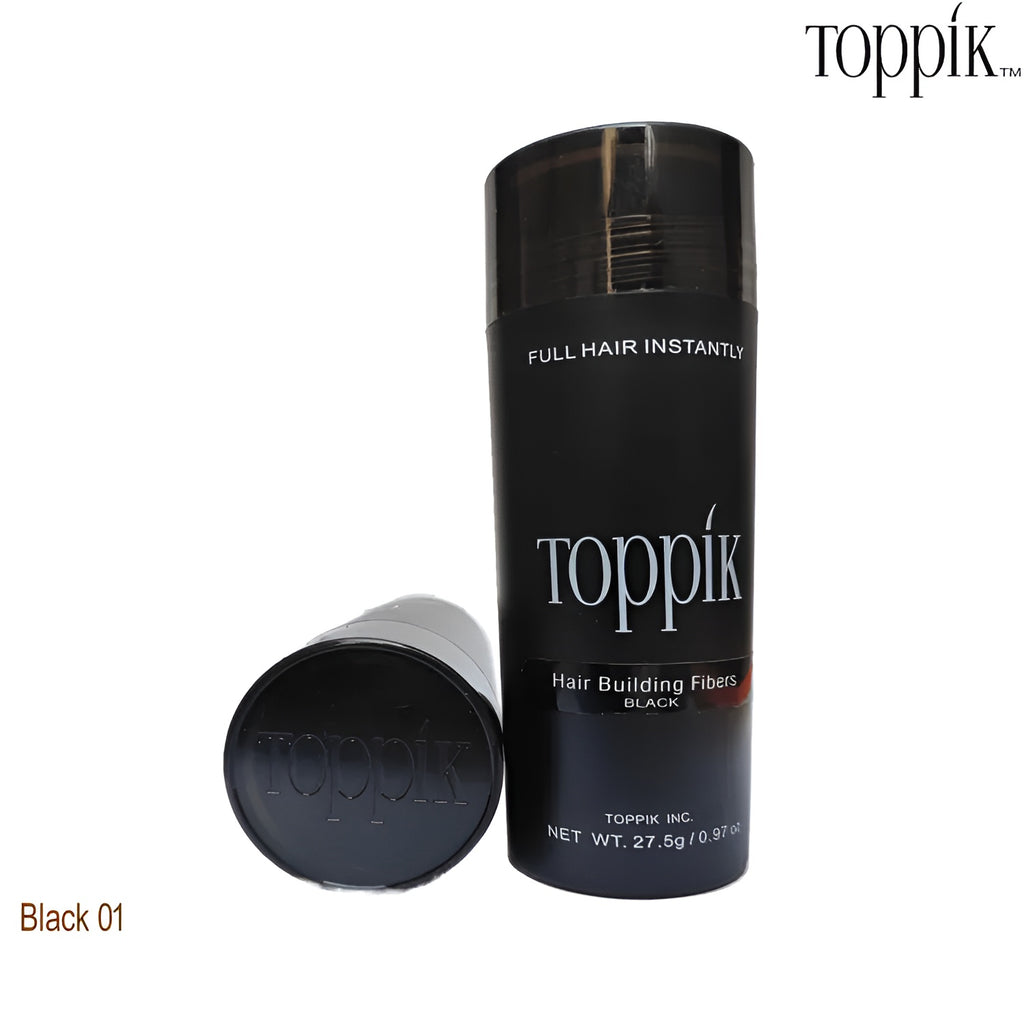Toppik Hair Building Fiber (27g) + Spray Applicator ( Black &amp; Dark Brown Colors )
