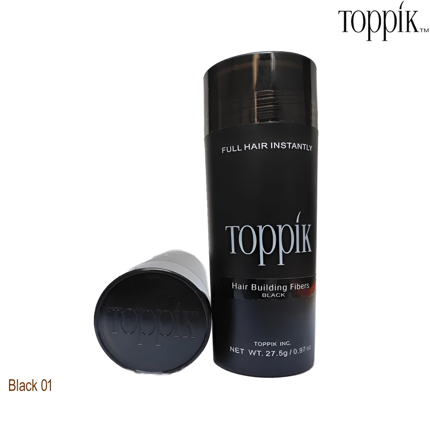 Toppik Hair Building Fiber (27g) + Spray Applicator ( Black &amp; Dark Brown Colors )