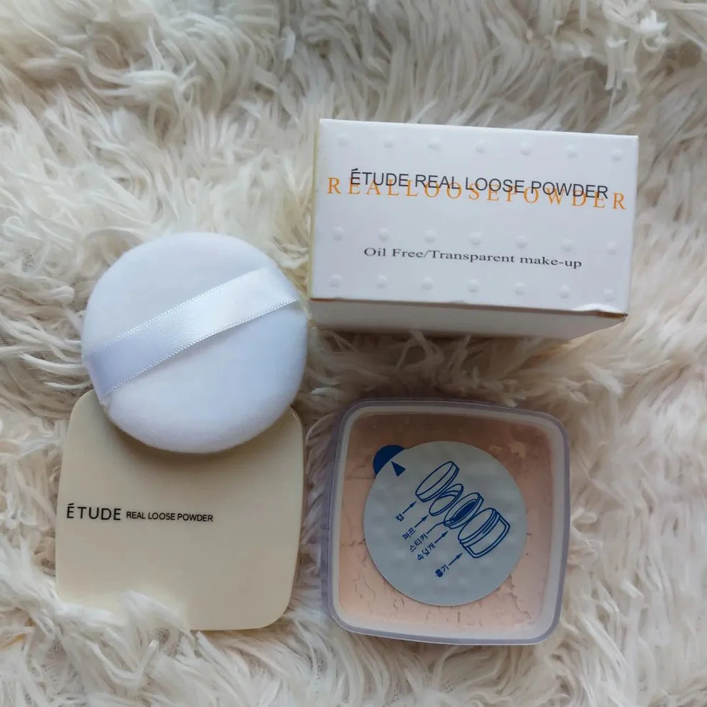 Etude Real Loose Powder – Oil Control &amp; Smooth Matte Finish | Shades 21 &amp; 22