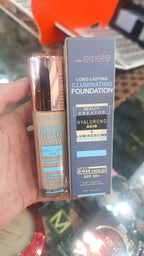 Emelie Cosmetics Infallible 24H Fresh Wear Foundation – Natural Matte Finish, Long-Lasting, Waterproof, Sweat &amp; Heat Proof with SPF 25