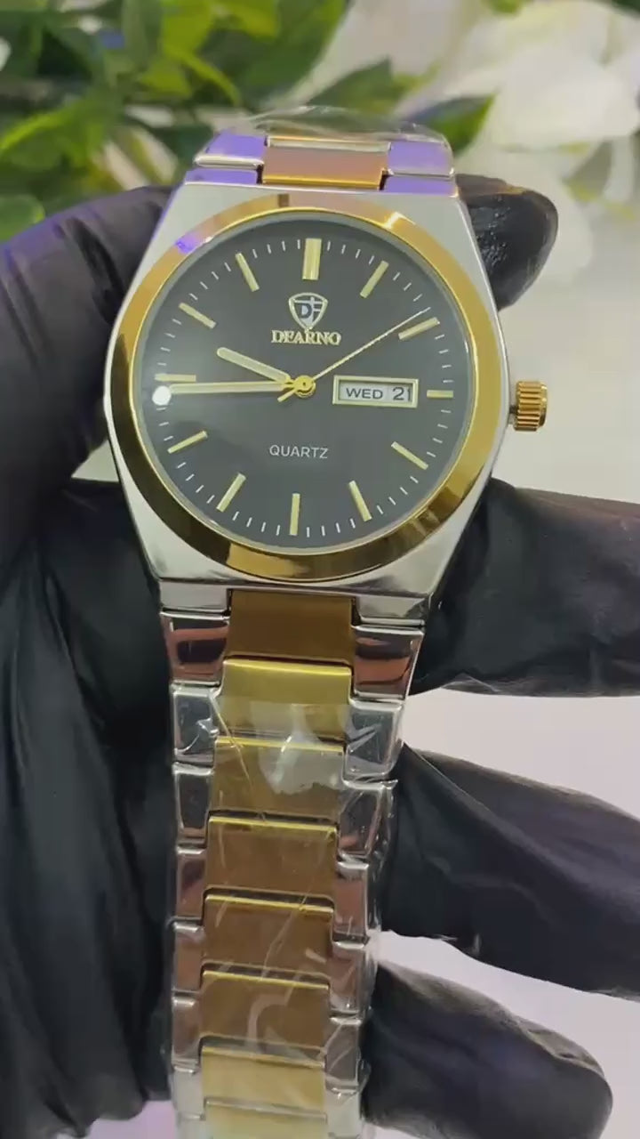 Dearno Men's Quartz Watch with Day & Date Display