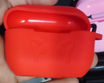High Quality Soft Silicone Airpod Pro Case With Lock Rid (Random Color)