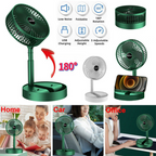 Rechargeable - Portable Telescopic Folding Fan | USB Foldable | Table Desk Fan | Telescopic Design Floor | 3 Speeds Adjustable height Fan (Random color)