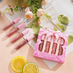 4-Piece Color Castle Bow Lip Gloss Set – Cute Bow Design, Vibrant Shades, Smooth &amp; Glossy Finish