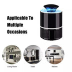 Mosquito Trap with Killer Lamp | Eco Friendly Chemical Free USB Connected UV LED Light Fly Bug Di-Speller with Suction Fan Repellent Lamp (Random color)