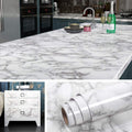 Black / white Marble Shade Self Adhesive Roll Sheet Sticker For Kitchen, Cupboard, Wall – Anti Oil And Heat Resistant Wallpaper