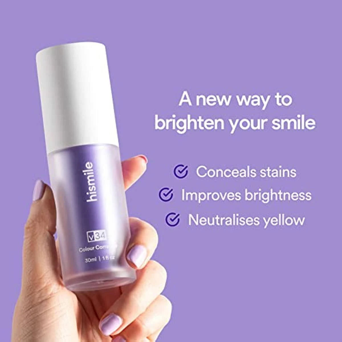 Teeth Brightening Hismiles V34 Colour Corrector Serum - 30ml | Hismiles V34 Colour Corrector Serum