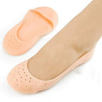 1 Pair unisex silicone gel socks moisturizing sock breathable elastic heel cracked protector socks