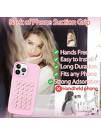 Square Double Side Suction Cups Cell Phone Holder Universal Bubble Gripper Silicone Pad (random Colour)