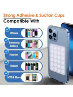 Mobile Phone Silicone Suction Cup Square Mobile Phone Single-Sided Case Anti-Slip Holder Mount Suction (random color)
