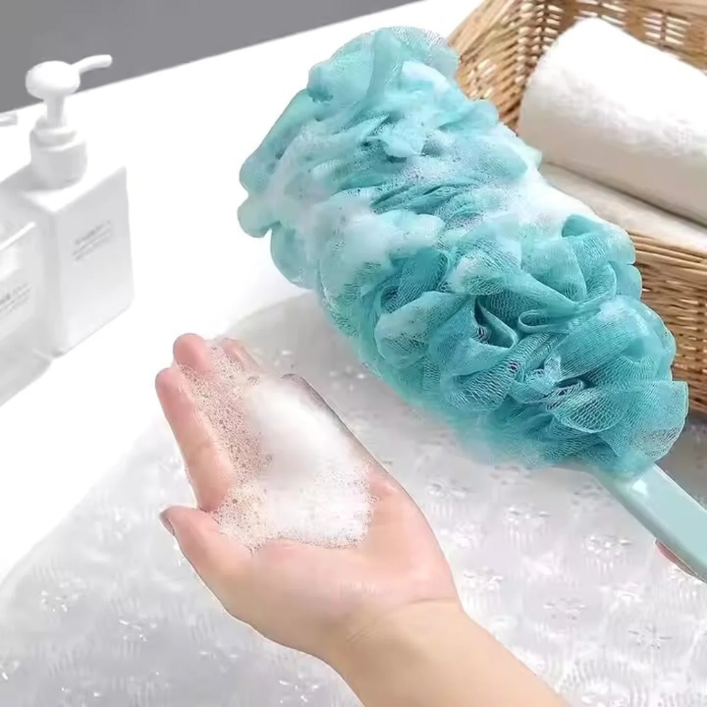 Royal's Loofah Sponge – Long Handle Shower Brush for Skin Exfoliating, Loofah on a Stick for Men & Women