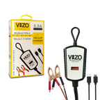 V4000 Dual Cable Clip Charger | Best Quality Type C Charger - 18W Charger - Vizo Charger | DC Clip Charger with Micro &amp; Type-C Cable - 3.5 A
