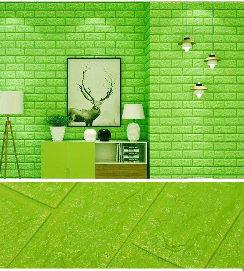 1 PC 2MM 3D Wall Panels-Peel and Stick Foam-3D Brick Wallpaper-Self-Adhesive Wallpaper for Interior Wall Decor