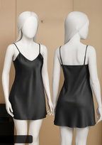 Satin Slip Dress – Sleeveless Camisole with Adjustable Thin Straps | Free Size